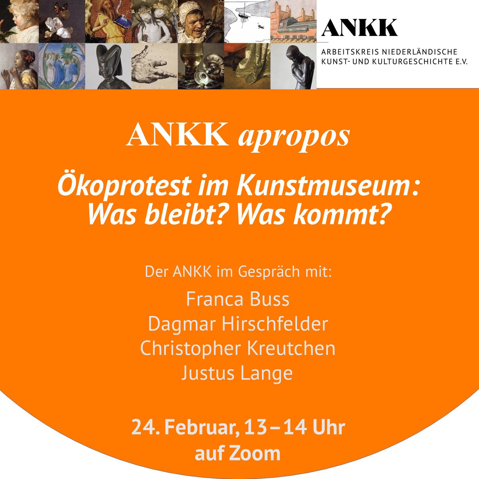 ANKK aporpos: Ankündigung Ökoprotest im Kunstmuseum